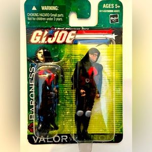 2004 New MOC Hasbro GI Joe Baroness Valor VS Venom Collector Action Figure